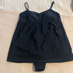 Black Motherhood Maternity Bathing Dress suit size Large